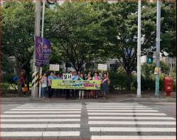 옥암동 통장협의회, 안전한 목포-함께 지켜요! 교통질서 캠페인 전개 기사 이미지