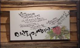 제주북초, 김영수도서관 . 캘리그라피 작가 김효은 초대 특별 전시회 기사 이미지