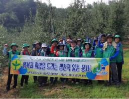 괴산군 새마을회, 무더위 속 생산적일손봉사 ‘구슬땀’ 기사 이미지