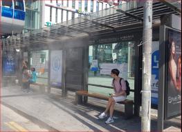 남동구, 버스정류장 쿨링포그 설치..“시원하게 버스 이용하세요” 기사 이미지