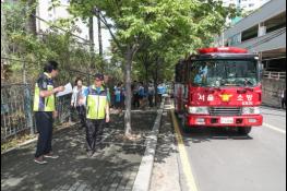 성동구, 소방차 스마트진입로 시스템 구축위한 현장조사 실시 기사 이미지