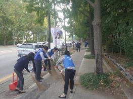 둔산3동, 도로변 은행 수거 활동 등 자원봉사 펼쳐 기사 이미지