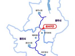 용인시, 경안천 자전거도로 33km 내년 5월엔 ‘씽씽’ 기사 이미지