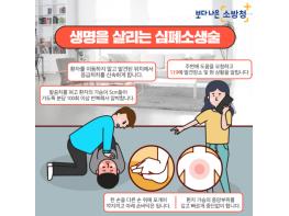 홍성소방서, 생명을 살리는 심폐소생술 홍보 기사 이미지