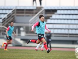 올림픽대표팀, 세 번째 연습경기도 승...수원FC에 2-1 승리 기사 이미지