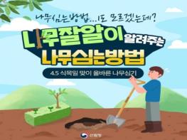 산림청, 나무잘알이 알려주는 올바르게 나무 심는 방법 기사 이미지