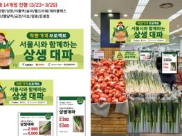 서울시, 밥상물가 부담 덜어준다…대파 20톤 38% 할인판매 기사 이미지