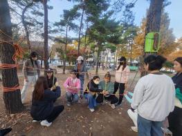 대구시교육청, 달성군 보육교원 대상 숲 놀이 체험과 연계한 ‘현장체험형 연수’운영 기사 이미지