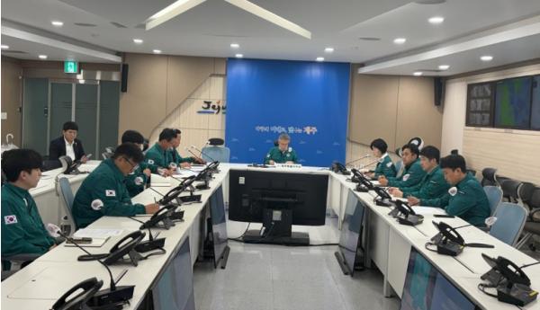 제주도, 호우·강풍 대비 재난안전대책본부 비상 1단계 가동 기사 이미지