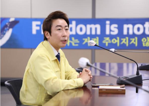 세종시의회 의장, 시청·교육청 을지연습 종합상황실 방문 격려 기사 이미지