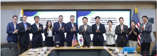 고영인 경기도 경제부지사, 미국 아칸소주 상무장관과 첨단산업 협력방안 논의 기사 이미지