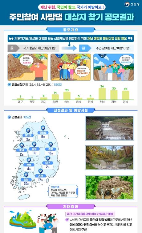산림청, 산사태 위험지 국민이 찾고... 국가가 함께 예방한다! 기사 이미지