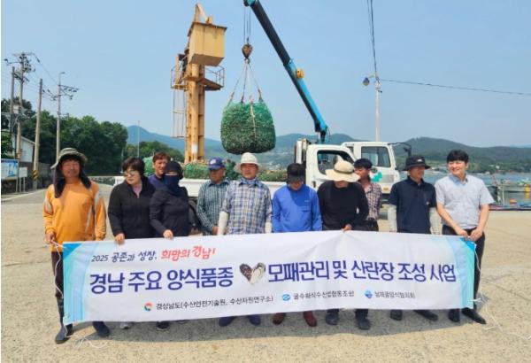 경남도, 굴·개조개 모패산란장 조성으로 종자수급 개선 효과 ‘뚜렷’ 기사 이미지