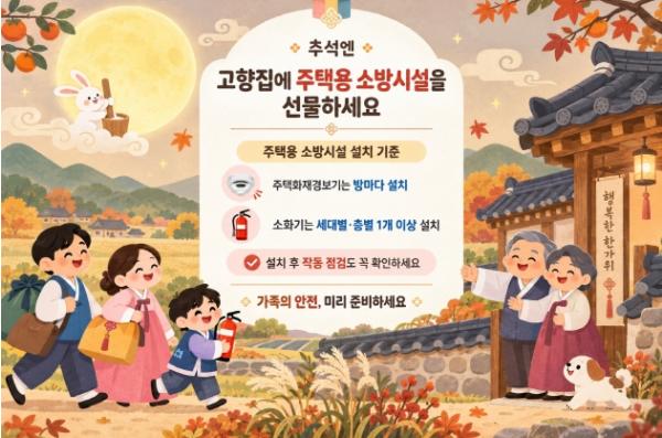충남소방, “추석에는 고향집에 안전을 선물하세요” 기사 이미지